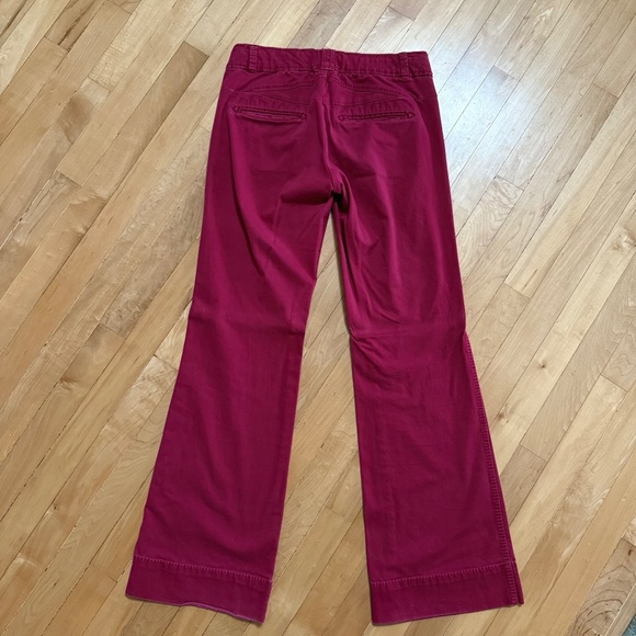 Anthropologie Cidra Burgundy Red Low Rise Boot Cut Jeans Size 4 - Picture 5 of 7